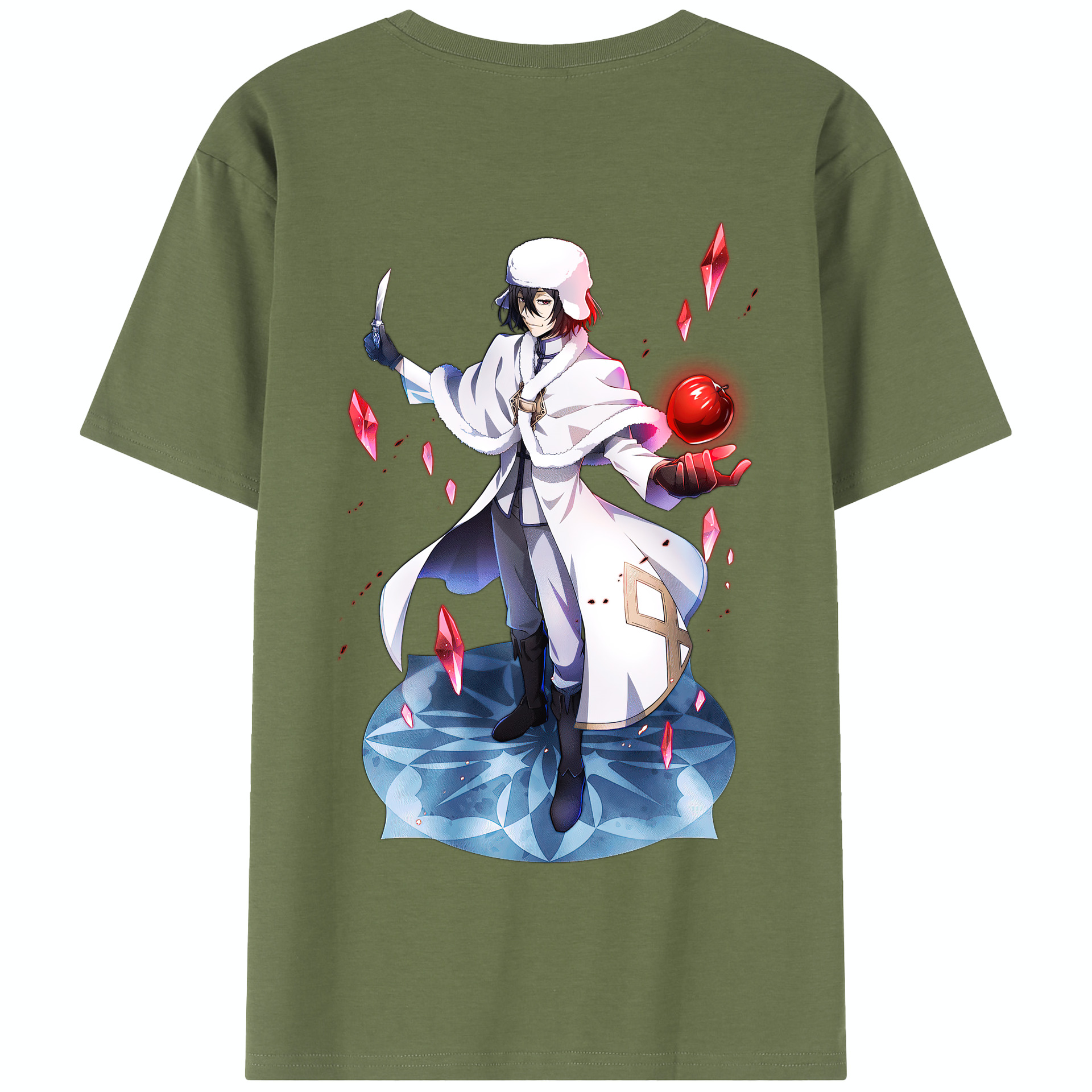 （画像用） 文豪ストレイドッグス Bungo Stray Dogs 綿100％半袖Tシャツ（背面プリント）